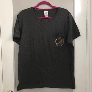 PINK brand sequins T shirt